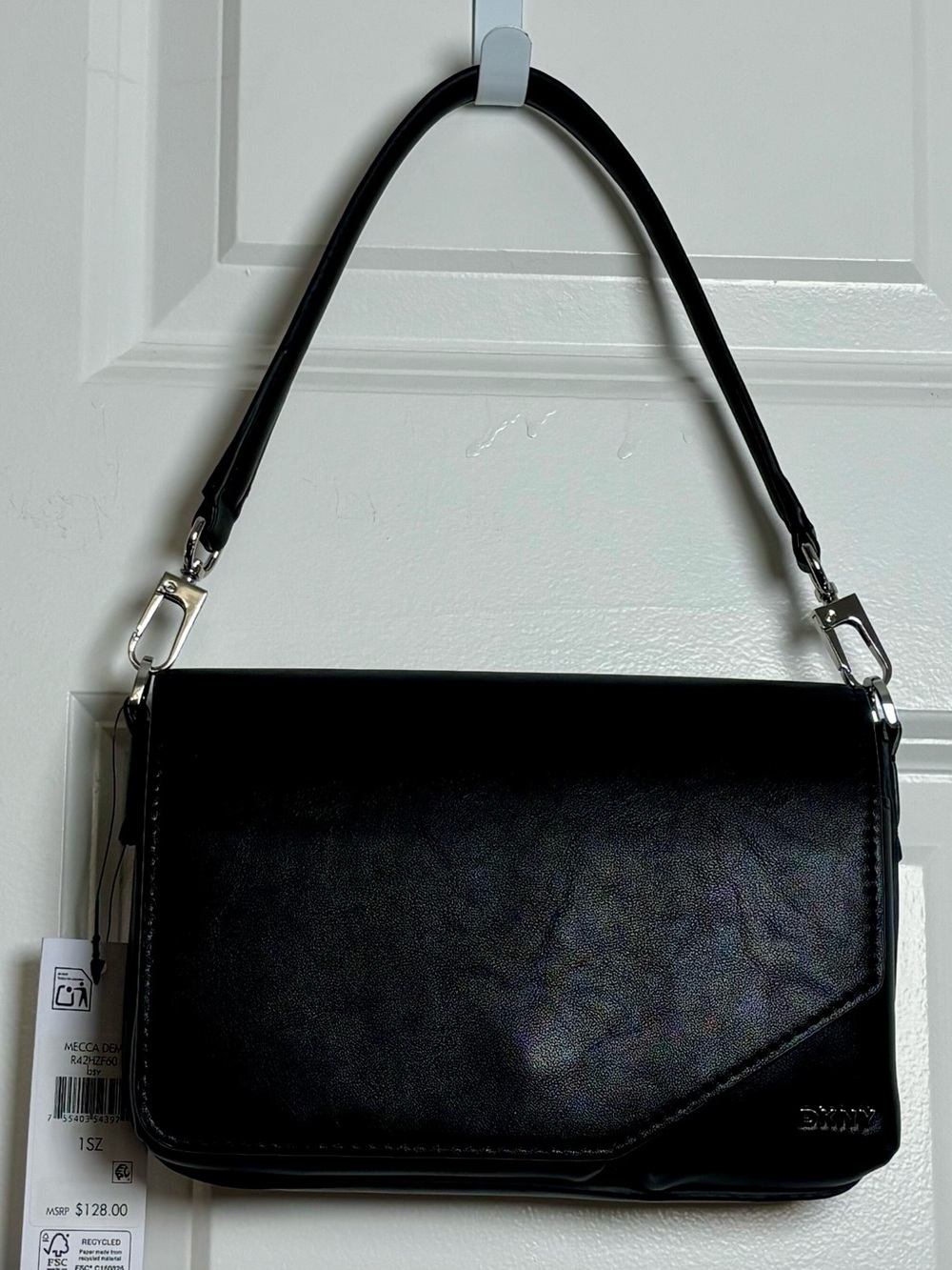 DKNY Black Mecca Demi Shoulder Handbag